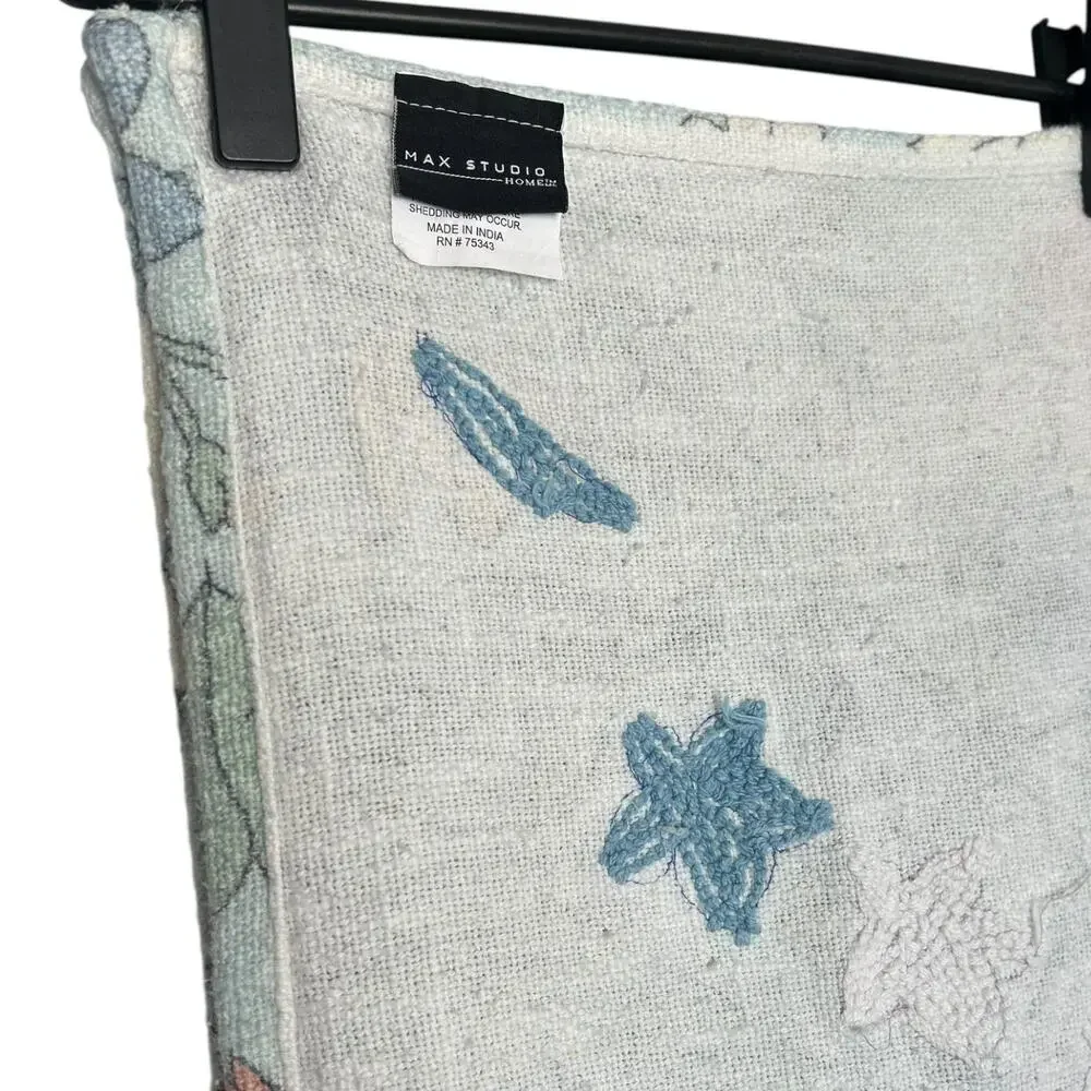 Max Studio Home Boho Floral Textured Throw 47